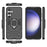 For Samsung Galaxy S24 FE Case PC+TPU Kickstand Cell Phone Back Cover - Black - 5