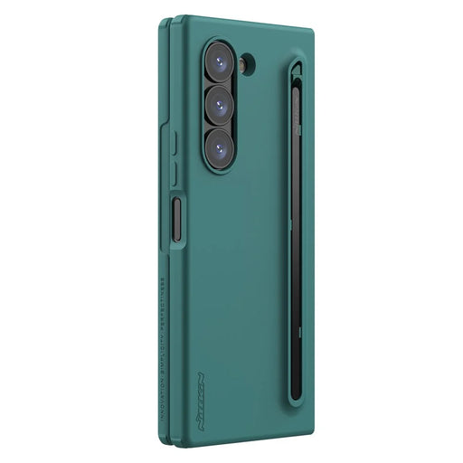 NILLKIN Flex Pure Fold Case for Samsung Galaxy Z Fold6 5G Silicone+PC Phone Cover with Stylus Pen - Green - 2