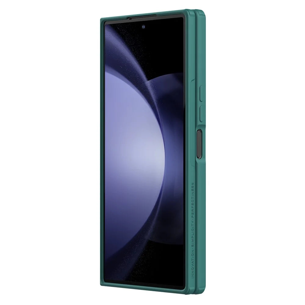 NILLKIN Flex Pure Fold Case for Samsung Galaxy Z Fold6 5G Silicone+PC Phone Cover with Stylus Pen - Green - 3
