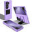 For Samsung Galaxy Z Fold6 5G Case Hidden Kickstand Hard PC Phone Cover - Purple - 1