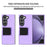 For Samsung Galaxy Z Fold6 5G Case Hidden Kickstand Hard PC Phone Cover - Purple - 2