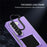 For Samsung Galaxy Z Fold6 5G Case Hidden Kickstand Hard PC Phone Cover - Purple - 5