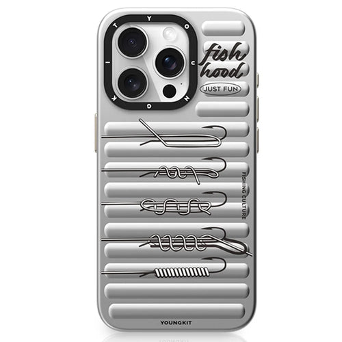 YOUNGKIT Fishing Series For iPhone 15 Pro Case IMD PC+TPU Phone Cover Compatible with MagSafe - 1