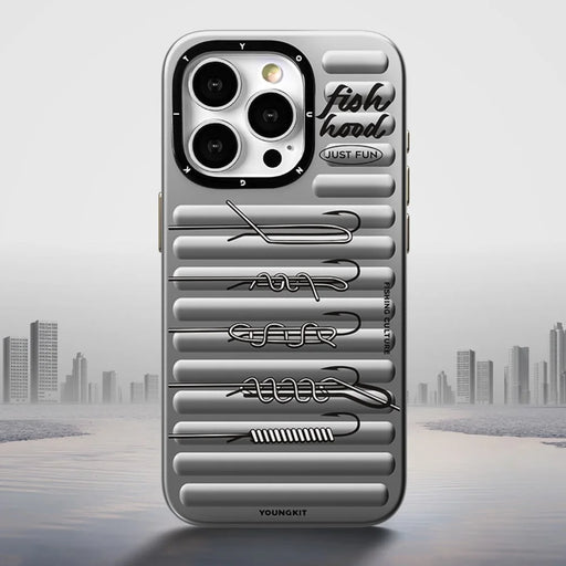 YOUNGKIT Fishing Series For iPhone 15 Pro Case IMD PC+TPU Phone Cover Compatible with MagSafe - 2