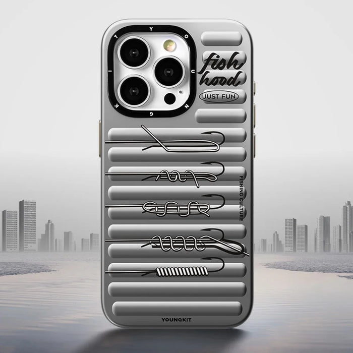 YOUNGKIT Fishing Series For iPhone 15 Pro Case IMD PC+TPU Phone Cover Compatible with MagSafe - 2