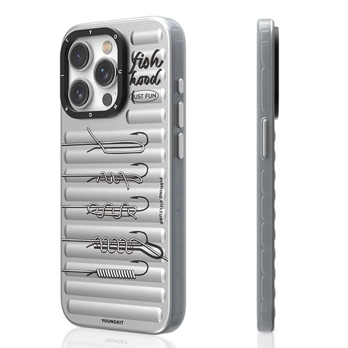 YOUNGKIT Fishing Series For iPhone 15 Pro Case IMD PC+TPU Phone Cover Compatible with MagSafe - 4