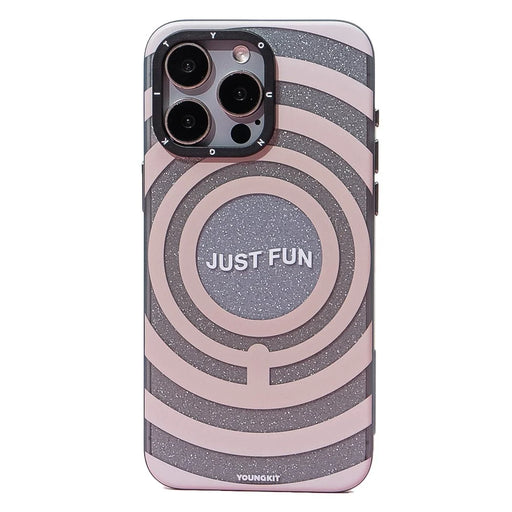 YOUNGKIT Dazzling Series For iPhone 14 Pro Max Magnetic Case Hard PC Phone Cover Print Pattern Design - Ring - 1
