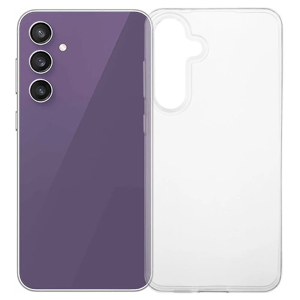 For Samsung Galaxy S24 FE Clear Case Large Lens Cutout Ultra Thin TPU Back Phone Cover - 1