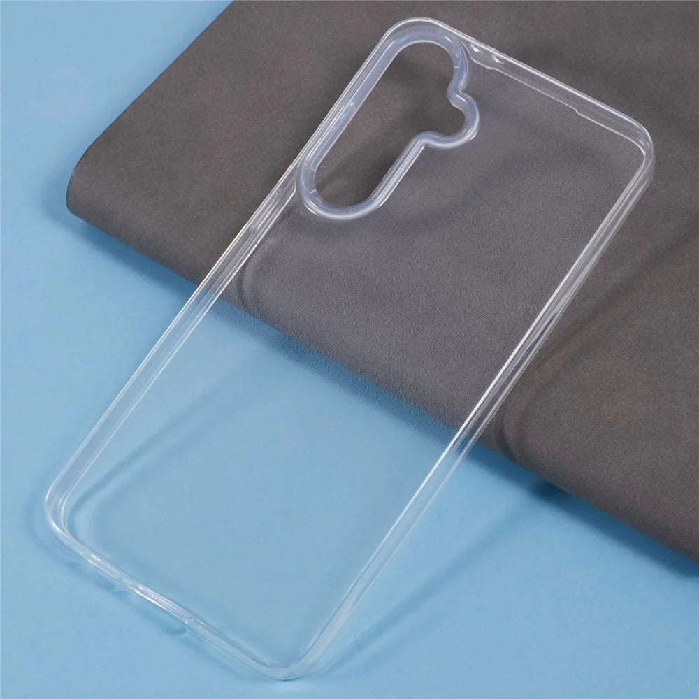 For Samsung Galaxy S24 FE Clear Case Large Lens Cutout Ultra Thin TPU Back Phone Cover - 4
