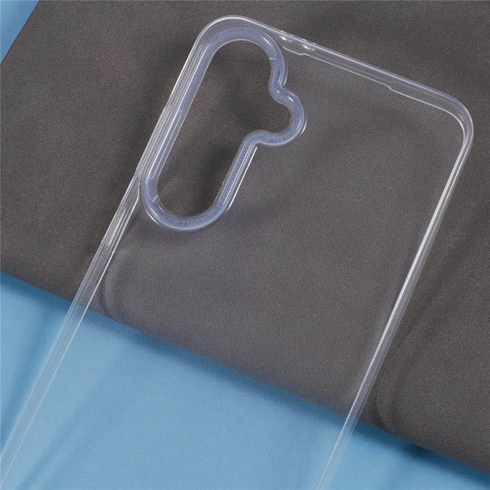 For Samsung Galaxy S24 FE Clear Case Large Lens Cutout Ultra Thin TPU Back Phone Cover - 6