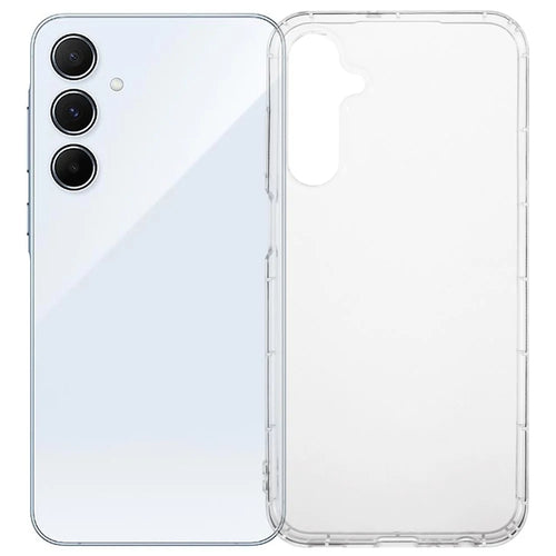 For Samsung Galaxy A55 5G Clear Case Anti-Drop TPU Phone Cover (Big Rear Lens Hole) - 1