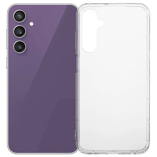 For Samsung Galaxy S24 FE Clear Case Anti-Drop TPU Phone Cover (Big Rear Lens Hole) - 1