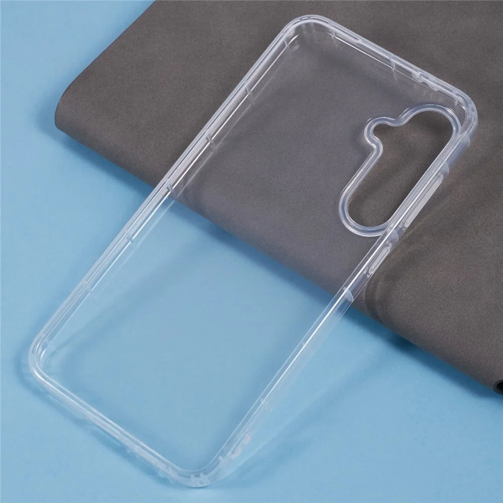 For Samsung Galaxy S24 FE Clear Case Anti-Drop TPU Phone Cover (Big Rear Lens Hole) - 3