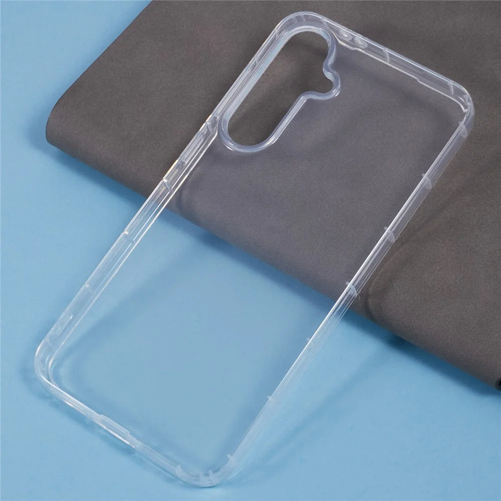 For Samsung Galaxy S24 FE Clear Case Anti-Drop TPU Phone Cover (Big Rear Lens Hole) - 4