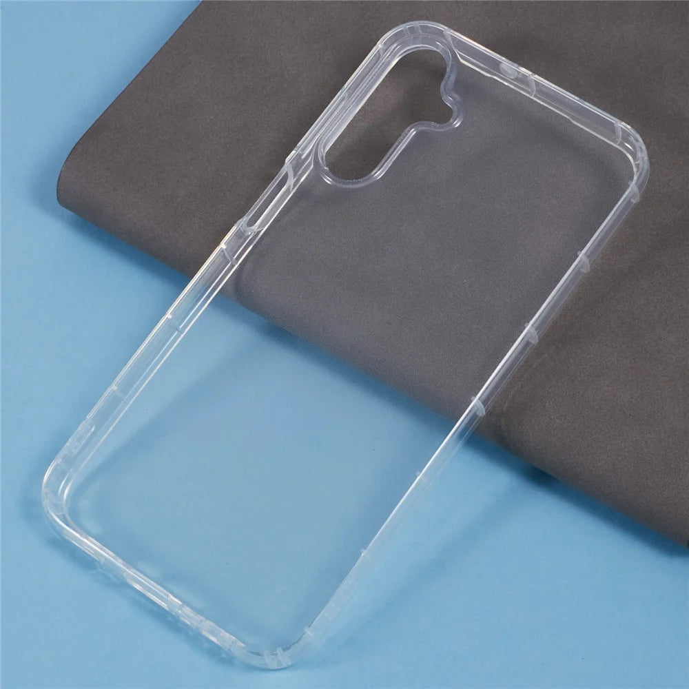 For Samsung Galaxy A15 4G  /  5G Clear Case Anti-Drop TPU Phone Cover (Big Rear Lens Hole) - 4
