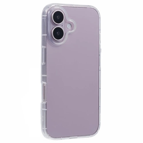 For iPhone 16 Clear Case Anti-Drop TPU Phone Cover (Big Rear Lens Hole) - 1