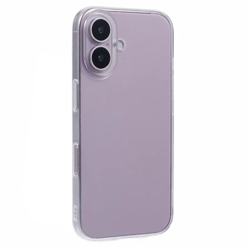 For iPhone 16 Case Watermark-Free 2.0mm TPU Clear Phone Cover - 1