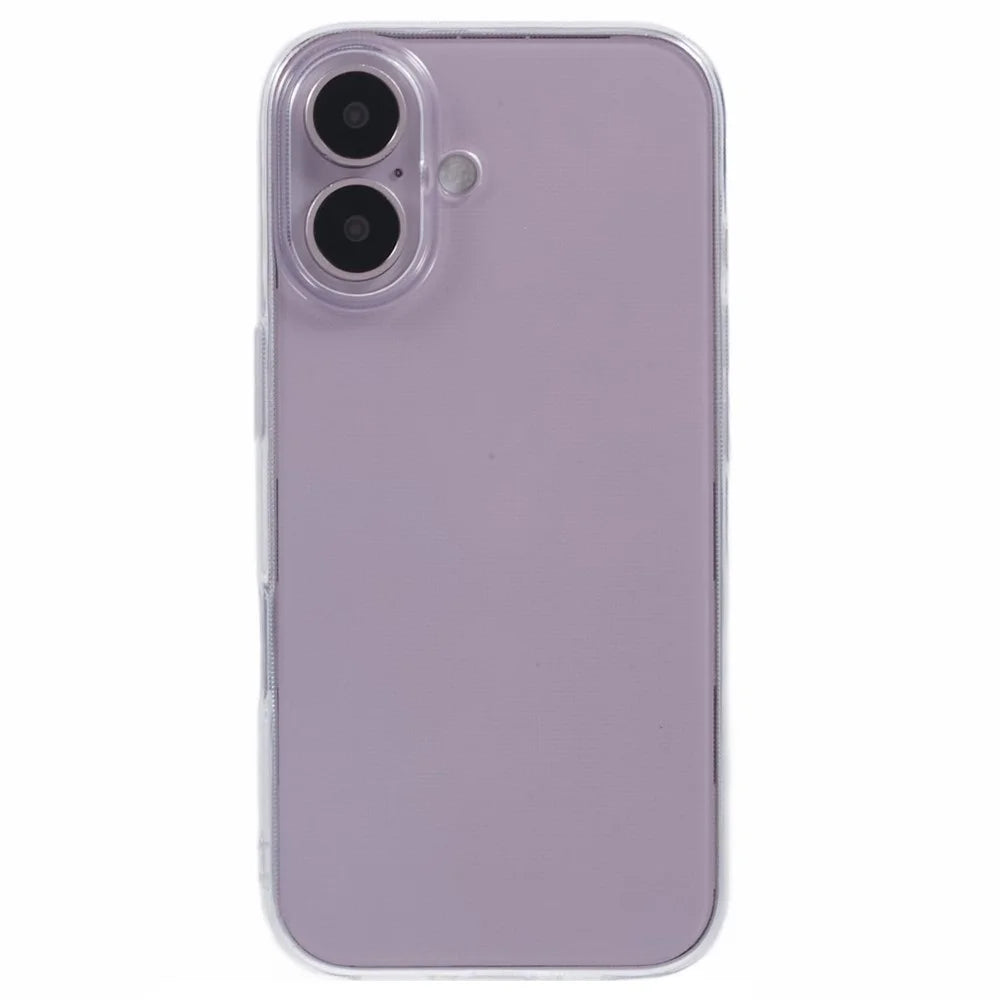 For iPhone 16 Case Watermark-Free 2.0mm TPU Clear Phone Cover - 3