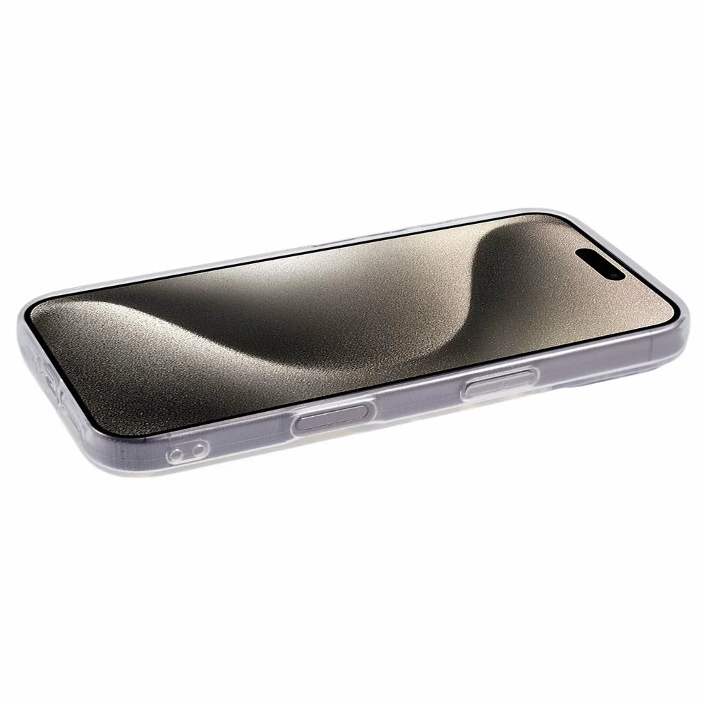 For iPhone 16 Case Watermark-Free 2.0mm TPU Clear Phone Cover - 5