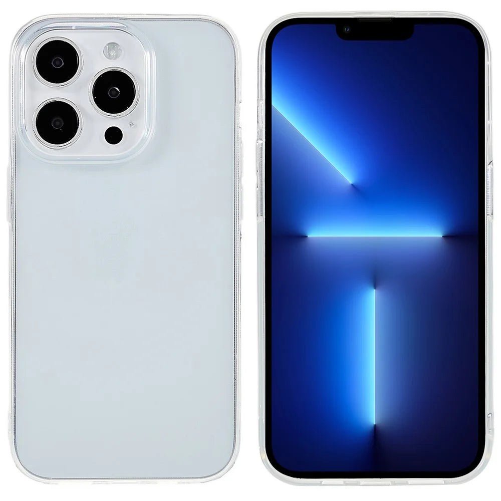 For iPhone 16 Pro Max Clear Case Watermark-Free 2.0mm TPU Phone Cover - 1
