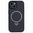 For iPhone 15 Case TPU+PC Carbon Fiber Texture Phone Cover with Rotatable Magnetic Kickstand - 1