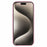 For iPhone 16 Pro Case PC+TPU Phone Cover Rotation Ring Holder Kickstand - Pink - 2