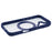 For iPhone 16 Case Built-In Kickstand PC+TPU Phone Cover Rotate Ring Holder - Blue - 6