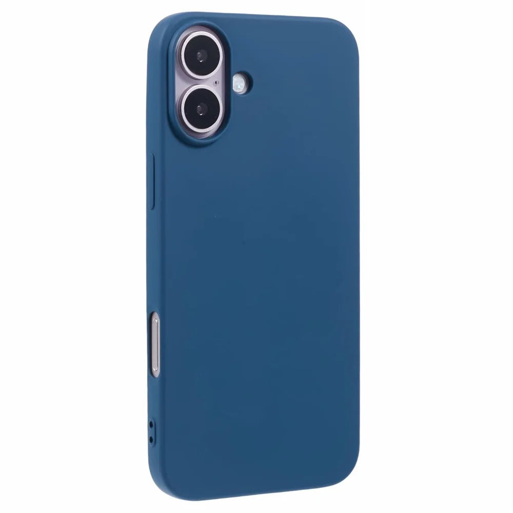 X-LEVEL For iPhone 16 Plus Case Smooth Soft TPU Phone Case Liquid Silicone Texture - Blue - 1