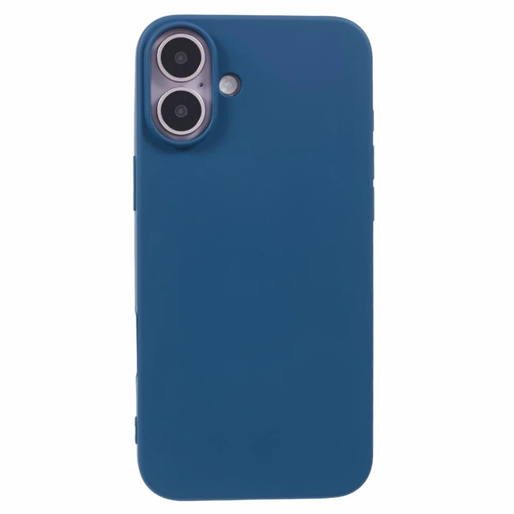 X-LEVEL For iPhone 16 Plus Case Smooth Soft TPU Phone Case Liquid Silicone Texture - Blue - 3