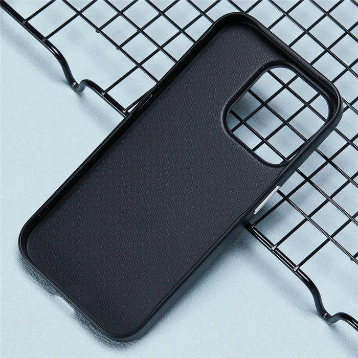 X-LEVEL For iPhone 14 Pro Case Hard PC Scratch-Resistant Phone Cover Carbon Nano Fiber Texture - Black - 4
