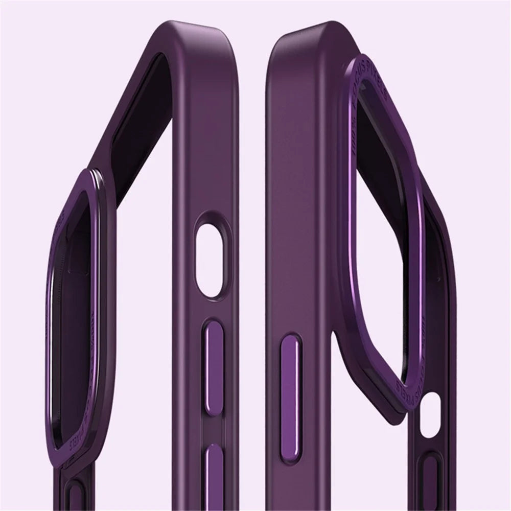 X-LEVEL For iPhone 14 Case  Compatible with MagSafe Kickstand TPU+PC Phone Cover - Purple - 5
