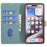 BINFEN COLOR BF33 For Samsung Galaxy S23 Leather Phone Case RFID Blocking Card Slots - Green - 2