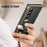 For Samsung Galaxy Z Fold6 5G Case Wrist Band Hinge Protection Leather+PC Phone Cover - Black - 4