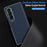 For Samsung Galaxy Z Fold4 5G Case Carbon Fiber Texture Leather Hard PC Phone Cover - Blue - 4