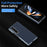 For Samsung Galaxy Z Fold4 5G Case Carbon Fiber Texture Leather Hard PC Phone Cover - Blue - 5