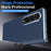 For Samsung Galaxy Z Fold4 5G Case Carbon Fiber Texture Leather Hard PC Phone Cover - Blue - 6