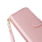 R20 For Samsung Galaxy S23+ Case Zipper Pocket Leather Phone Cover with 9 Card Slots - Rose Gold - 5