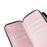 R20 For Samsung Galaxy S23+ Case Zipper Pocket Leather Phone Cover with 9 Card Slots - Rose Gold - 6