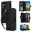 R20 For Samsung Galaxy S24+ Case Zipper Wallet PU Leather Stand Phone Cover - Black - 1