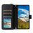 R20 For Samsung Galaxy S24+ Case Zipper Wallet PU Leather Stand Phone Cover - Black - 2
