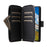 R20 For Samsung Galaxy S24+ Case Zipper Wallet PU Leather Stand Phone Cover - Black - 3