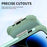 For iPhone 14 Pro Max L-Style Phone Case with Ring Holder Kickstand Protective Phone Back Cover - Green - 3