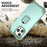 For iPhone 14 Pro Max L-Style Phone Case with Ring Holder Kickstand Protective Phone Back Cover - Green - 4