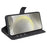For Samsung Galaxy S24 FE Stand Case Calf Texture Anti-Scratch Leather Phone Cover - Black - 3