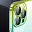 For iPhone 14 Pro Gradient Color Hard PC Case Dust-proof Electroplating Back Cover - Gradient Cyan Green - 2