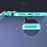For iPhone 14 Pro Gradient Color Hard PC Case Dust-proof Electroplating Back Cover - Gradient Cyan Green - 4