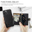 JEEHOOD J01 For iPhone 14 Case Leather+TPU Phone Cover Magnetic 2-in-1 Detachable - Black - 7