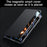 SULADA For Samsung Galaxy Z Fold4 5G Case Card Holder Leather Phone Cover - Black - 4