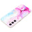 For Samsung Galaxy S24 FE Case Flexible TPU Marble Pattern Phone Cover - Pink  /  Blue - 3