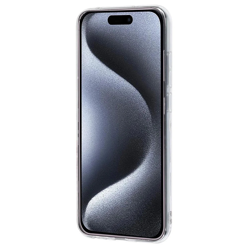 For iPhone 16 Pro Case Soft TPU Phone Cover Marble Pattern Printing - Green - 2